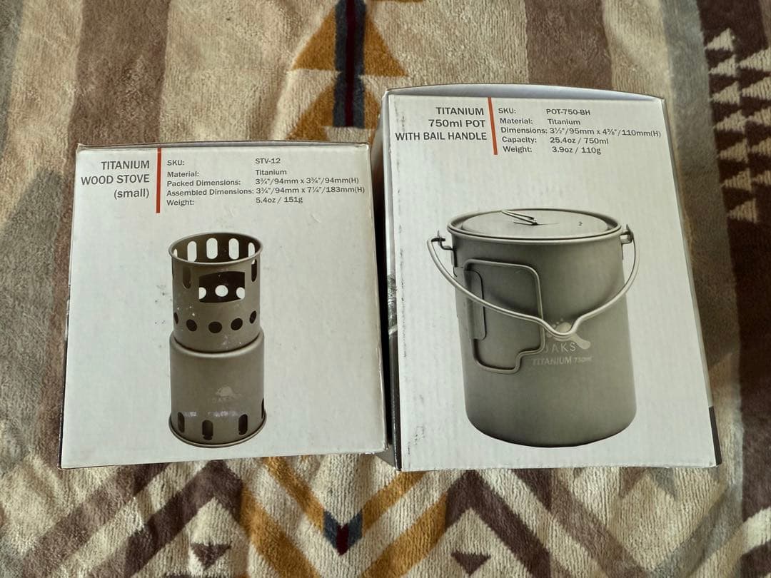 【未使用】TOAKS POT-750ベイルハンドル&STV-12セット