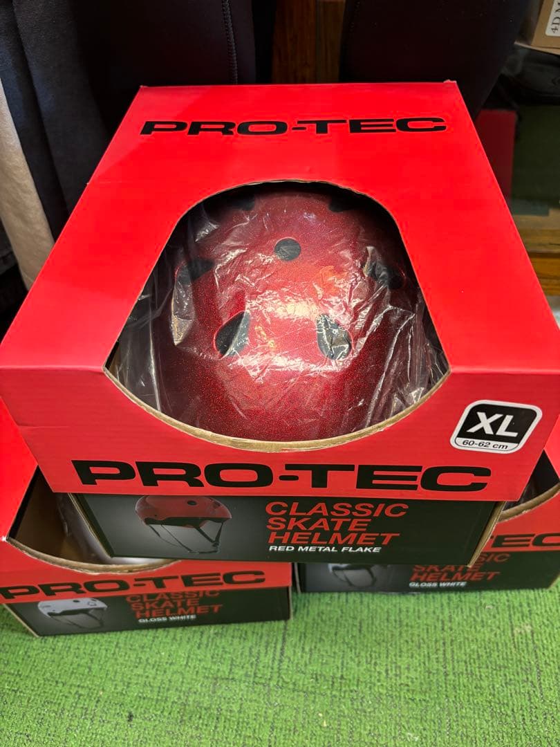 PRO-TEC CLASSIC SKATE HELMET XL レッドメタリック