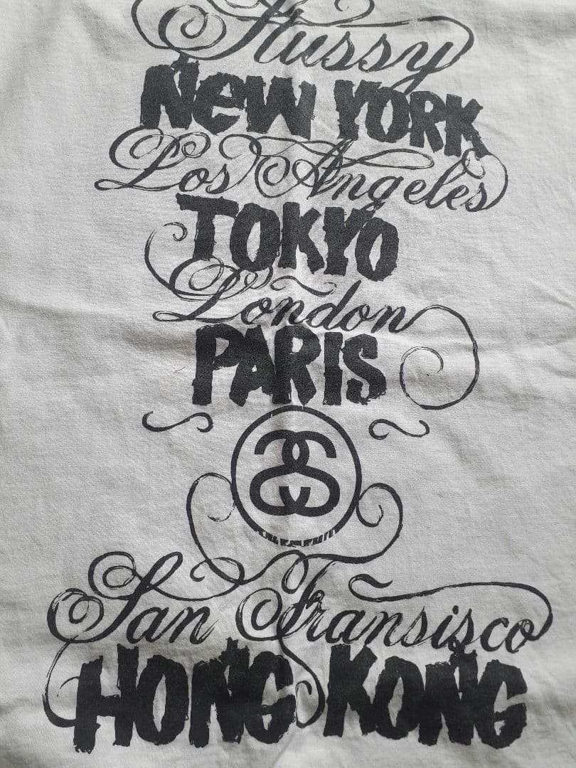 Stussy　ステューシー　×　エリックエルムズ　2006ワールドツアー　T　白