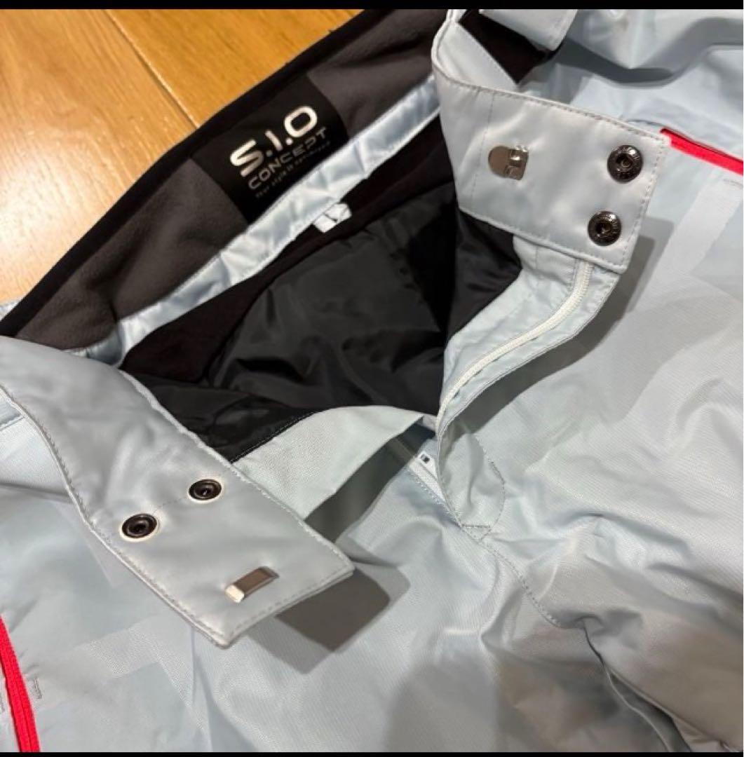 DESCENTE スキーウェア クリスタルホワイトジャカード