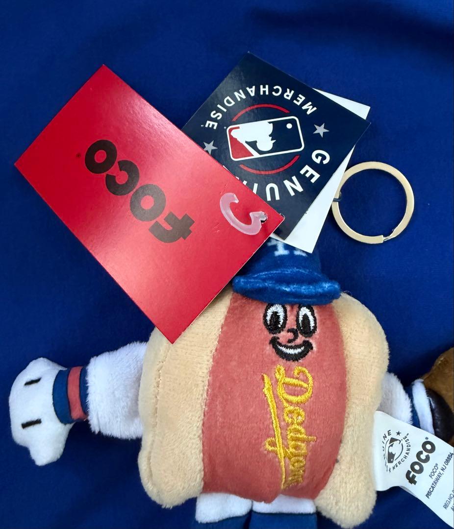 【ドジャースタジアム購入】“激レア”ドジャードッグぬいぐるみ キーホルダー正規品