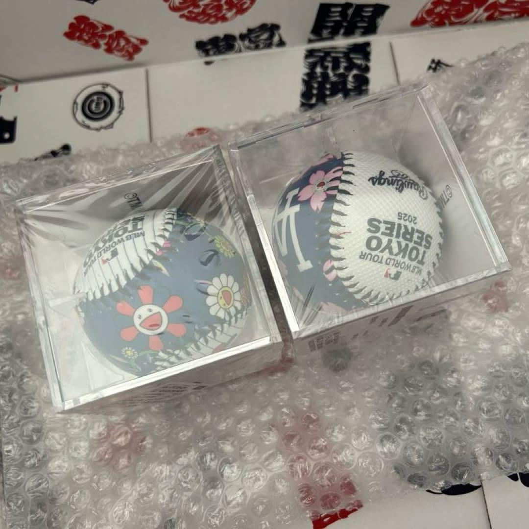 新品　記念ボール　ドジャース&カブス MLB TOKYO SERIES 村上隆