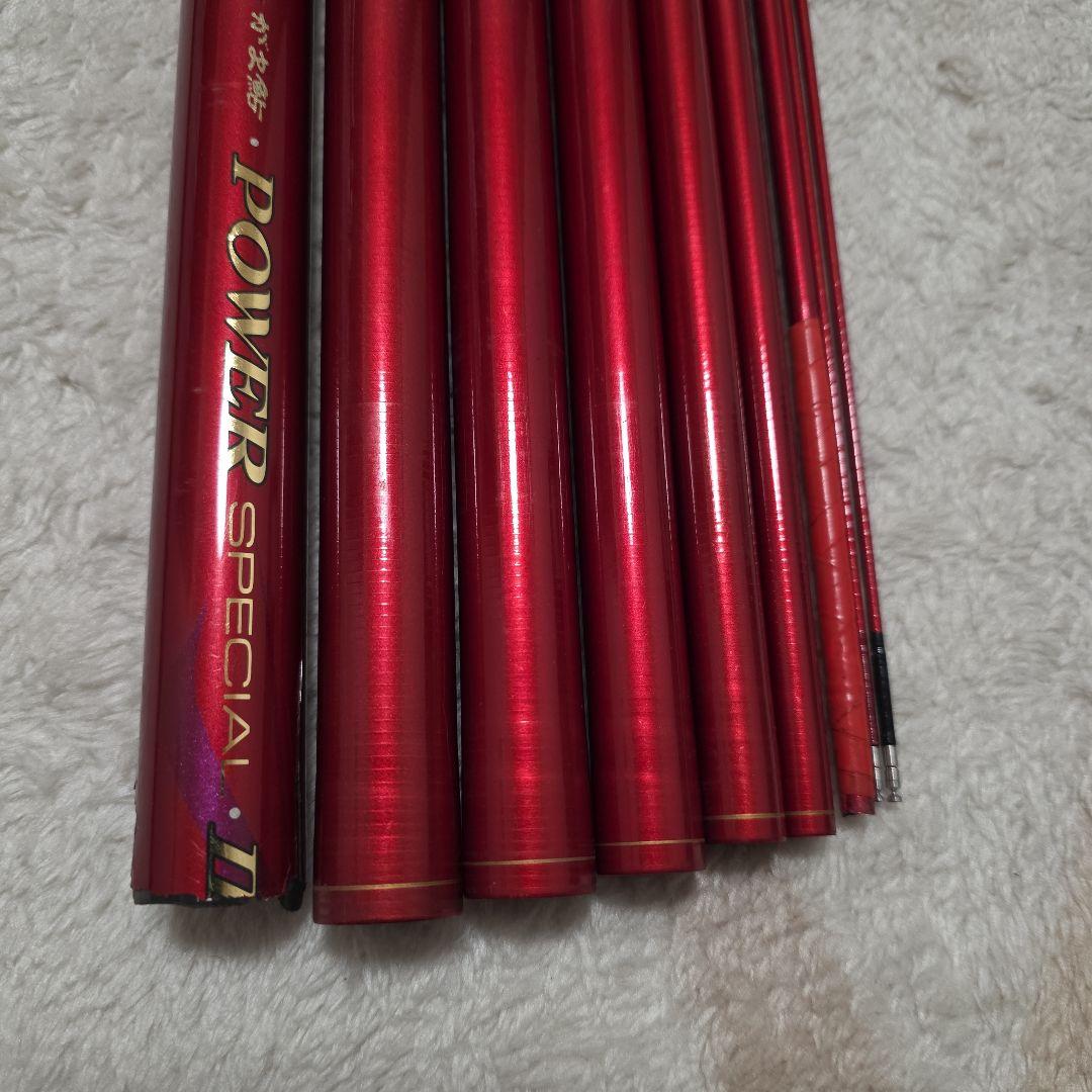 の*ん様 ジャンク品　がま鮎 POWER SPECIAL II 鮎竿 レッド