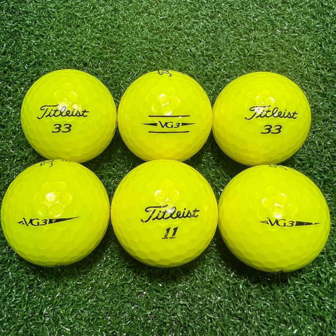 【S03】Titleist VG3 黄 年式混合 ロストボール 24球