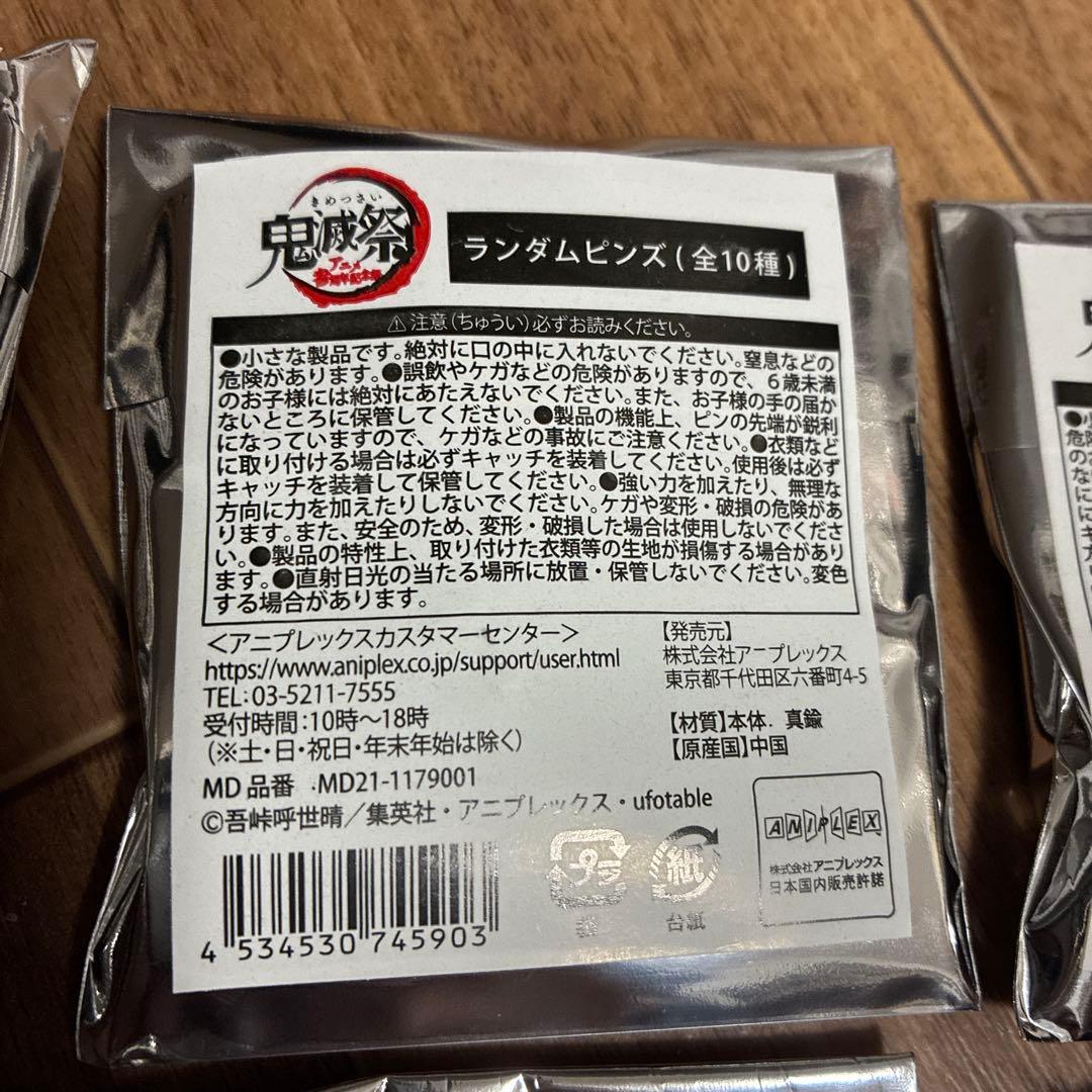 鬼滅祭　ランダムピンズ　10個セット