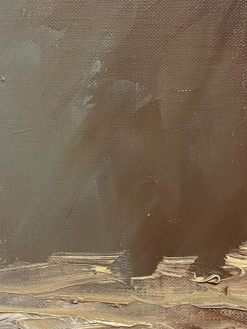 「真作」藤田邦明「バラ」静物画　油彩画　額装　サイン有り　F10号