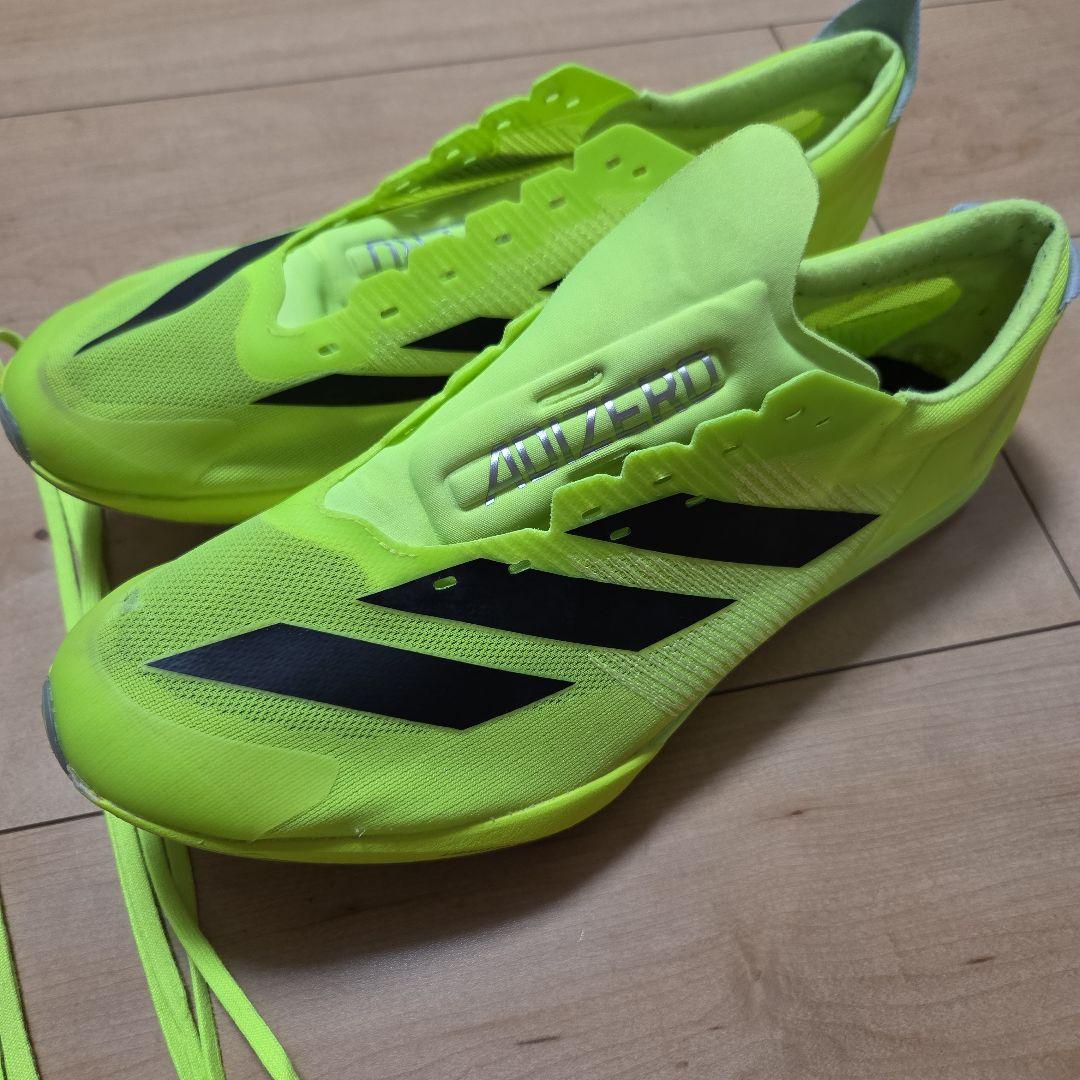 ADIZERO フィネス(短距離)スパイクシューズ 蛍光イエロー　２９㎝