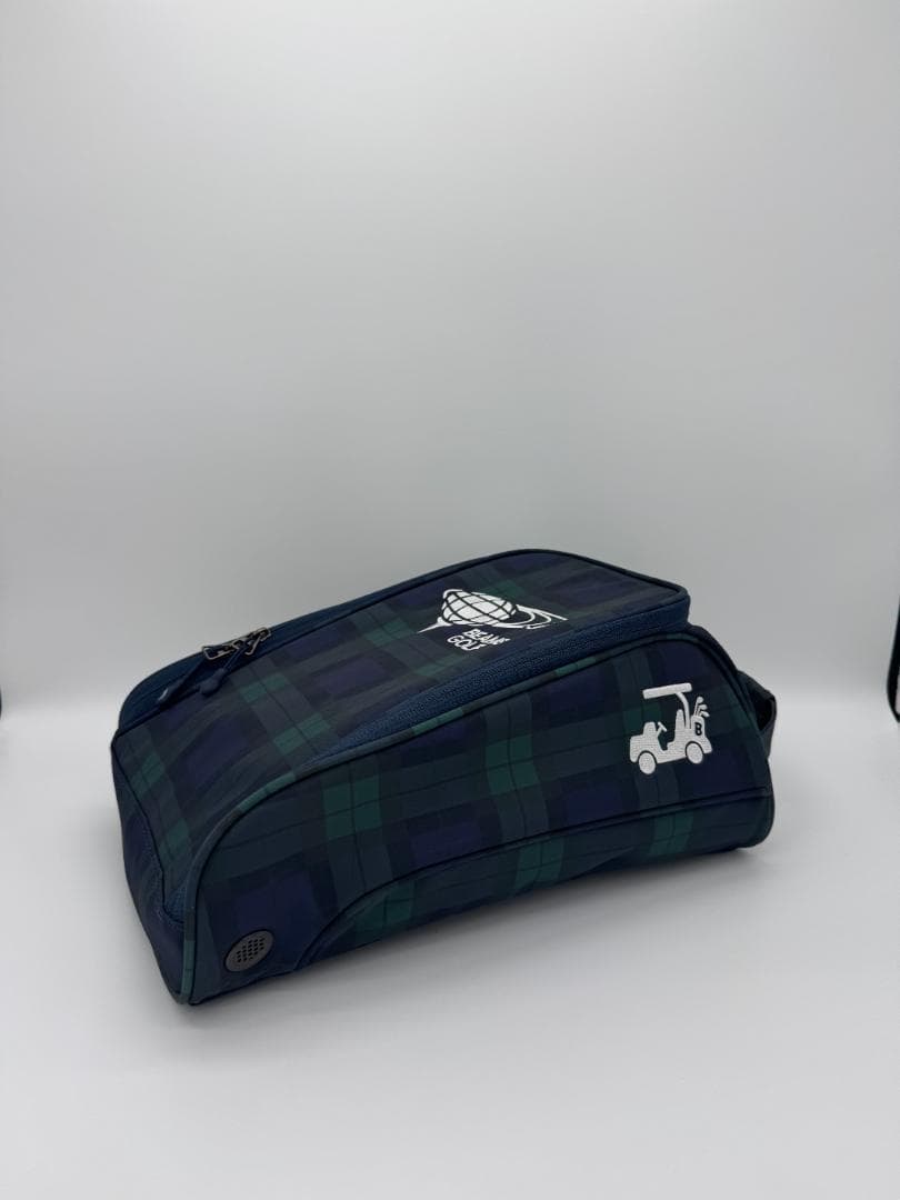 【美品】BEAMS GOLF ビームスゴルフ ブラックウォッチ シューズケース