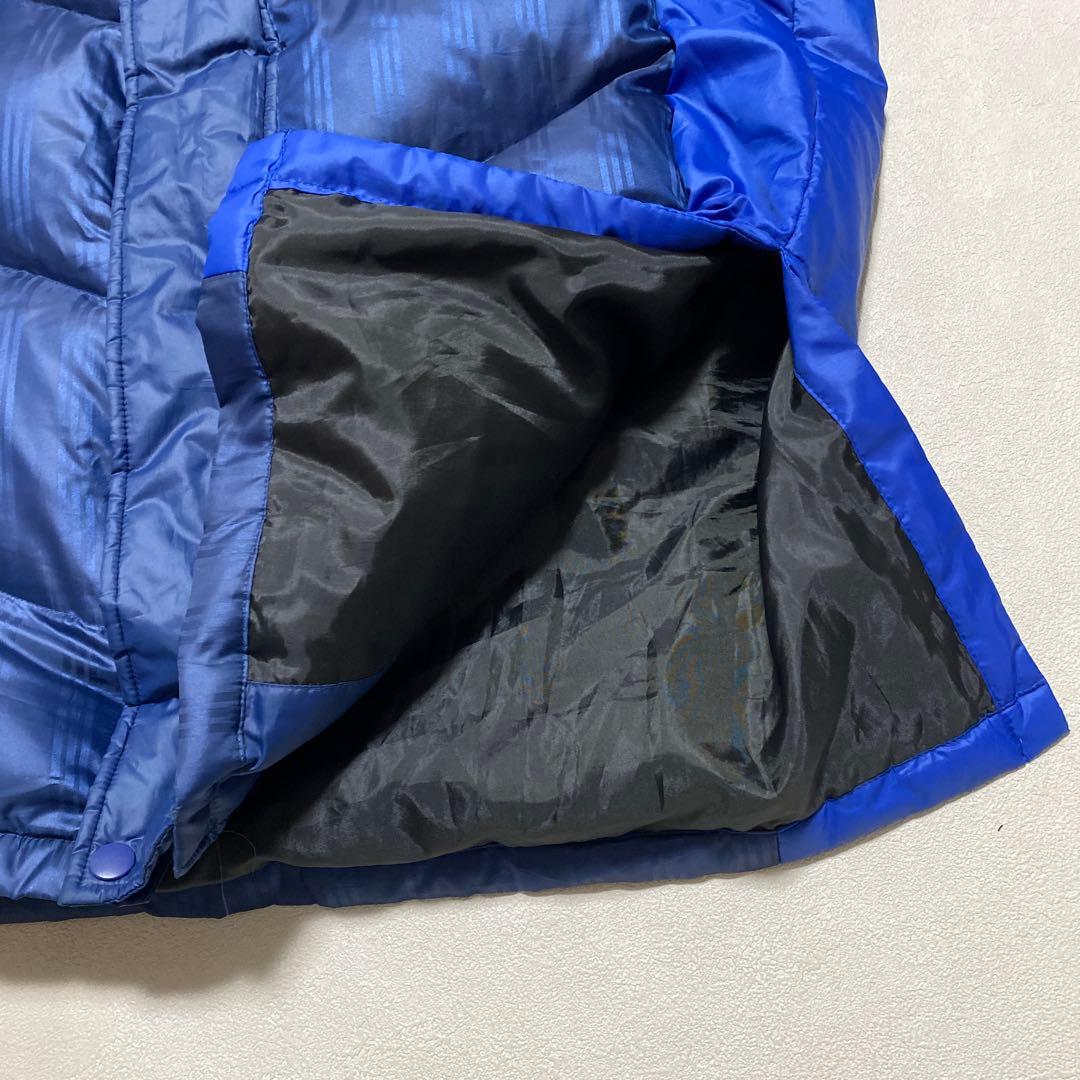⭐️美品　adidas メンズ　ダウンコート　ベンチコート　ネイビー青 L＊481