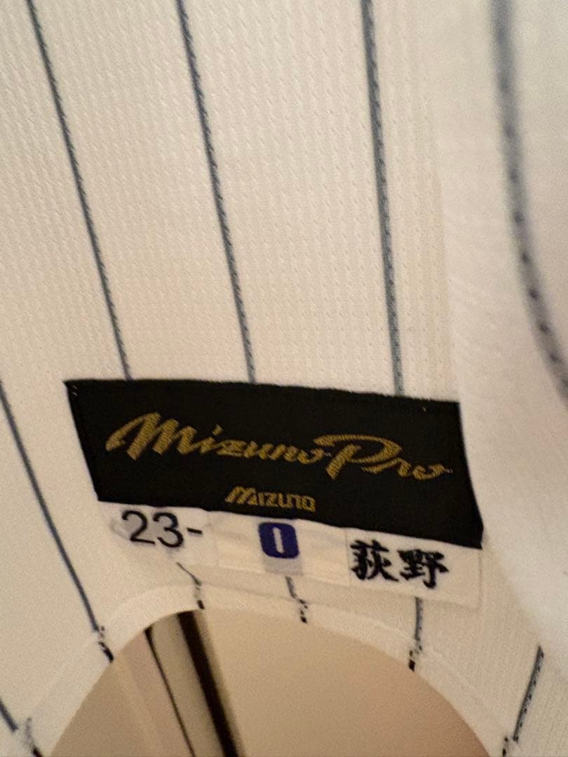 千葉ロッテマリーンズ　荻野貴司　実使用サイン入りユニフォーム