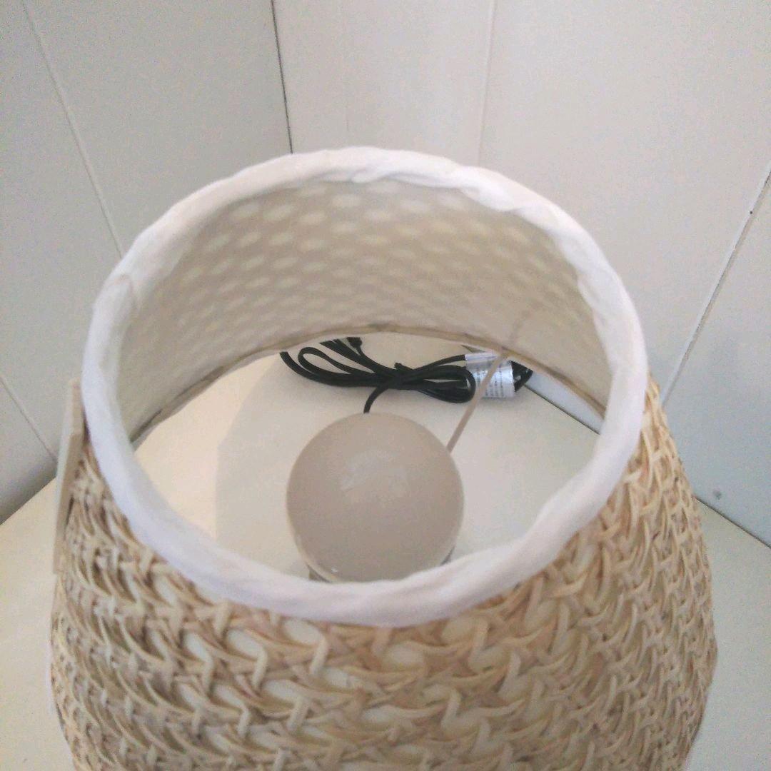 【テーブルランプ】ナチュラル ラタン 籐素材