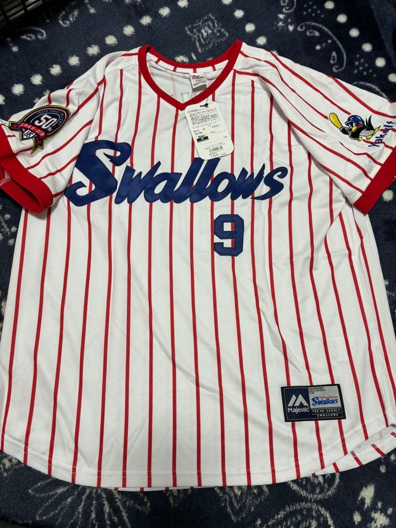 東京ヤクルトスワローズ 杉浦享 復刻 ユニフォーム フリーサイズ
