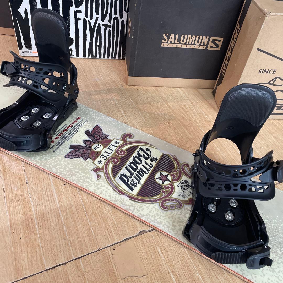 SALOMON×ZUMA　サロモン　未使用バインディング付スノーボードセット