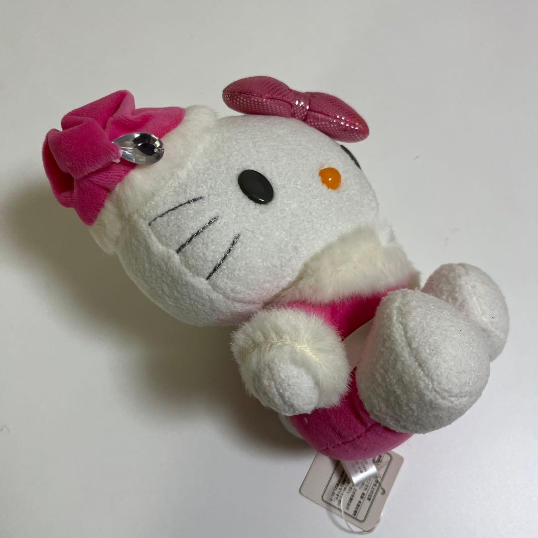 ハローキティ　サンタクロース　ぬいぐるみ　マスコット　ピンク　平成レトロ