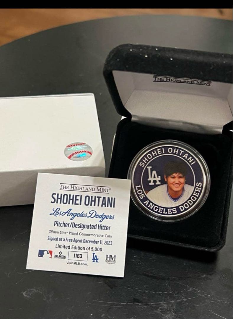 大谷翔平　ロサンゼルスドジャース　移籍記念(メダル) 5000個限定