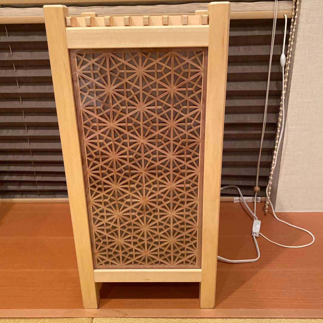 ⑩組子細工　行燈　間接照明
