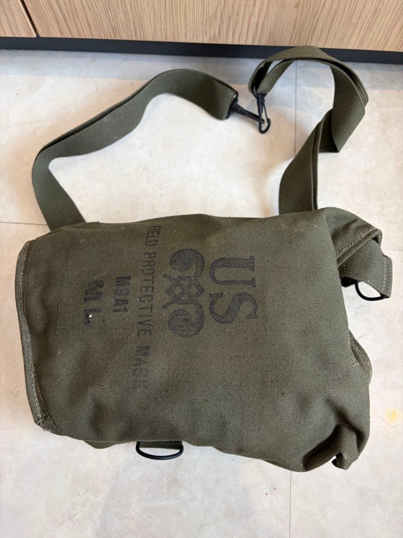 US FIELD PROTECTIVE MASK ミリタリー 実物 バッグ付き