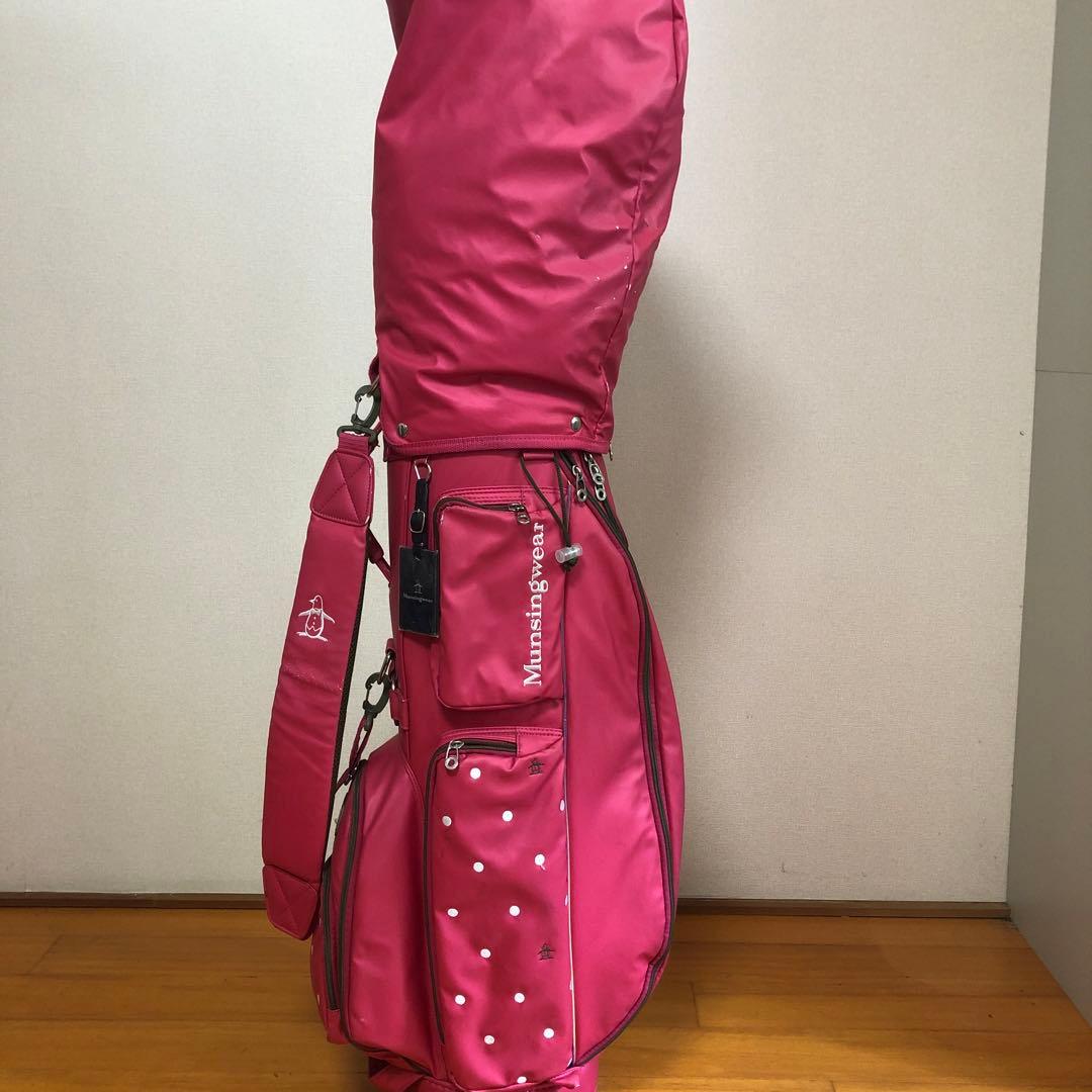 マンシングウェア Munsingwear キャディバッグ ピンク レディース