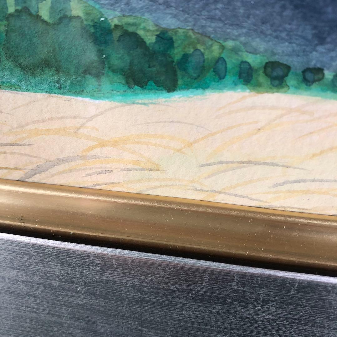 吉野晁生（よしのあさお）さんの原画　 タイトル「八ヶ岳」