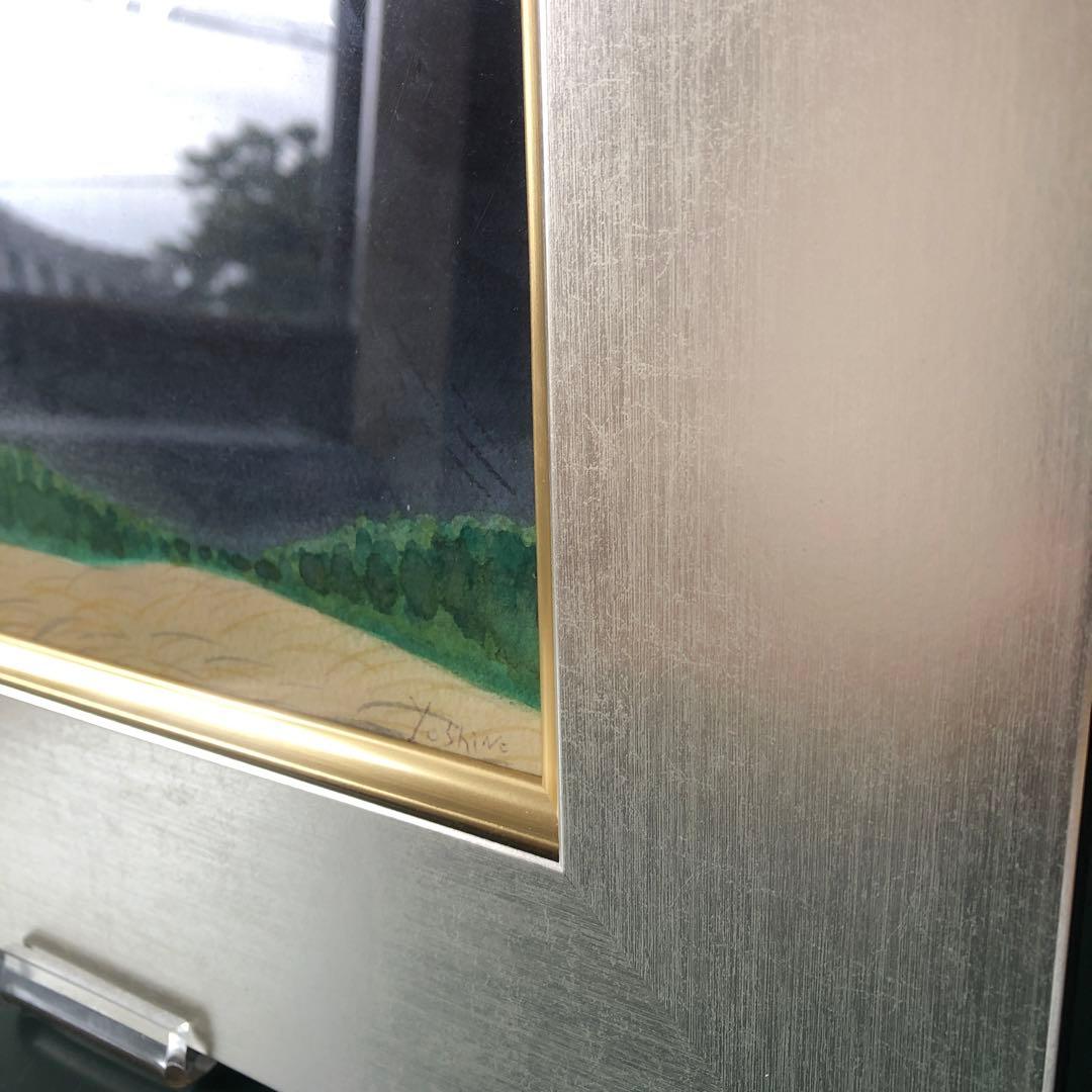 吉野晁生（よしのあさお）さんの原画　 タイトル「八ヶ岳」