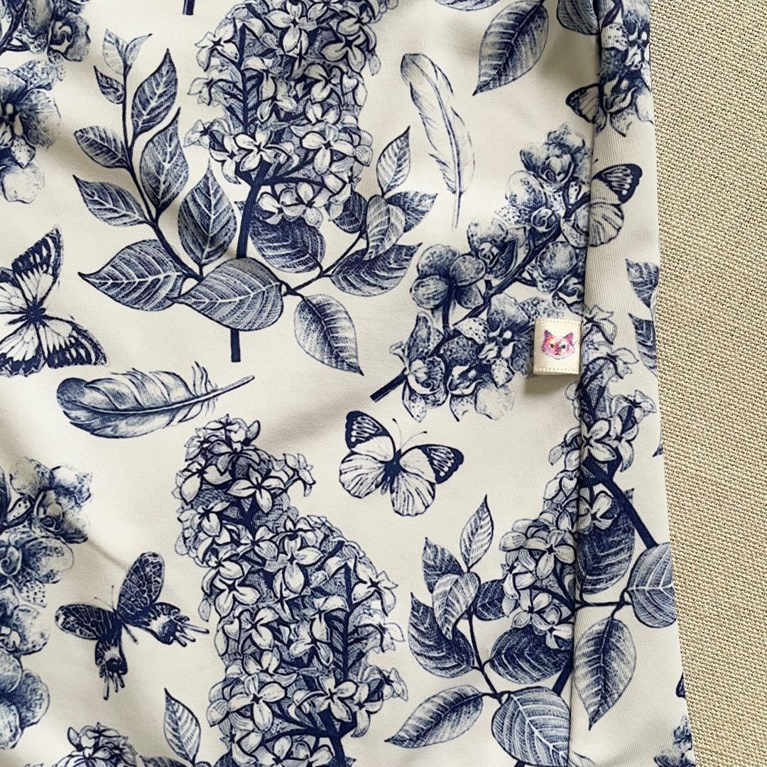 【美品】unoa レオタード　fluted blue garden