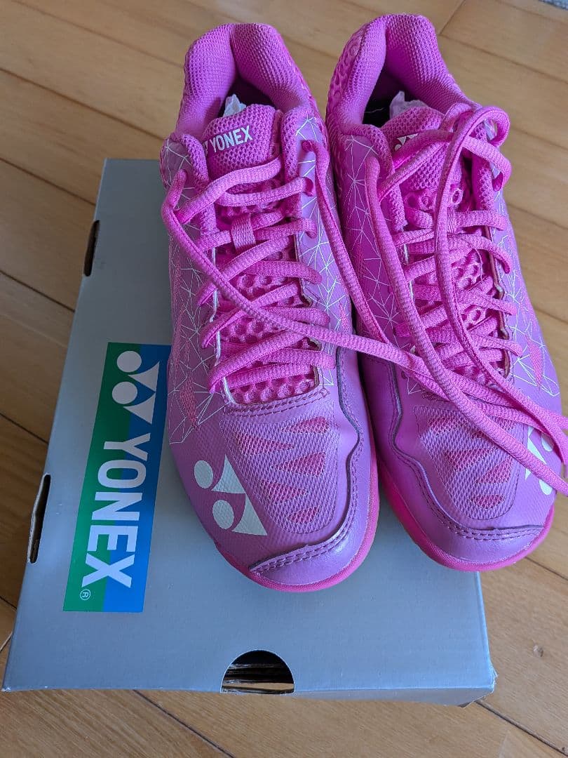 YONEX バドミントンシューズ ピンク 24.5センチ