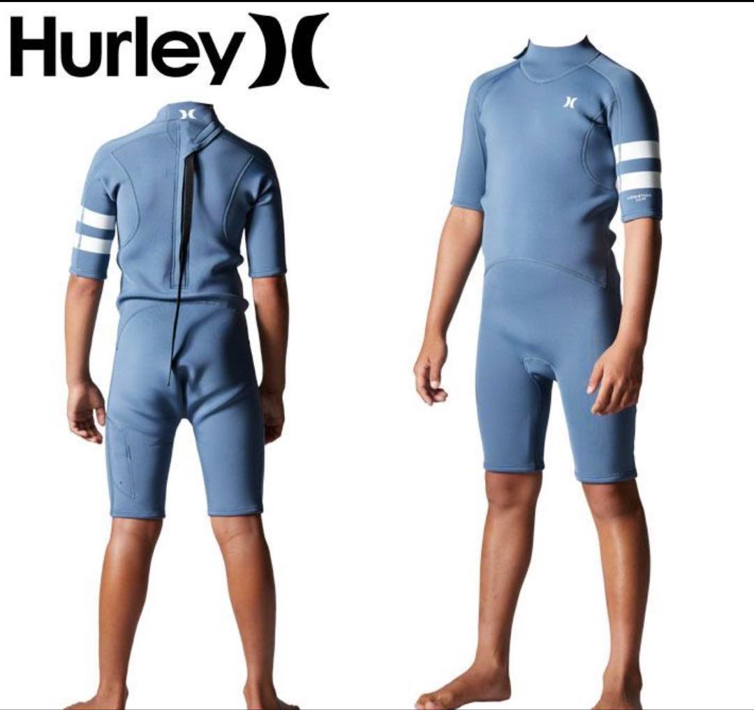 Hurley キッズ　スプリング　14サイズ　155-162cm グレー 青