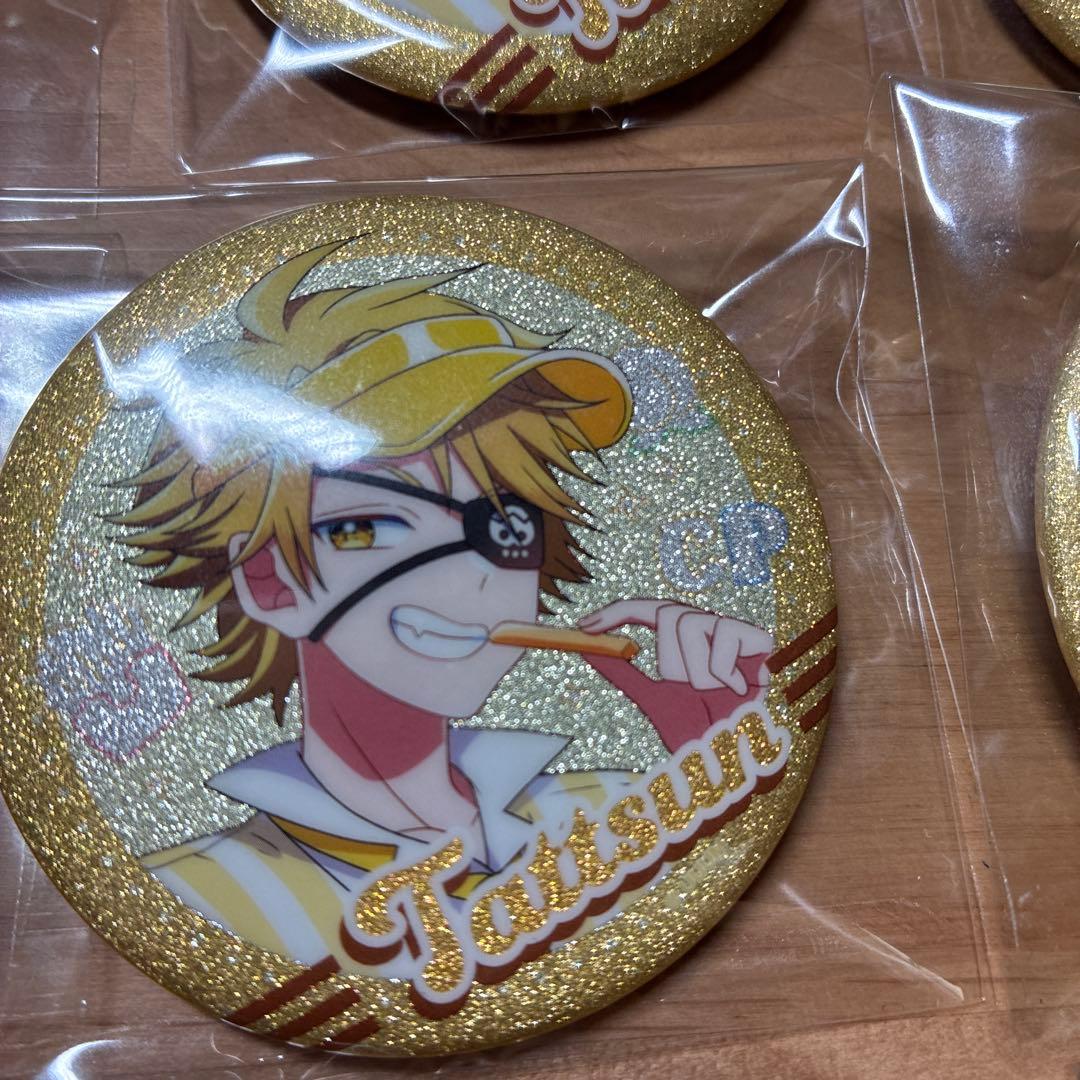 カラフルピーチ　たっつん　缶バッチ　ダイナー　キラキラ　ラメ　まとめ売り　10個