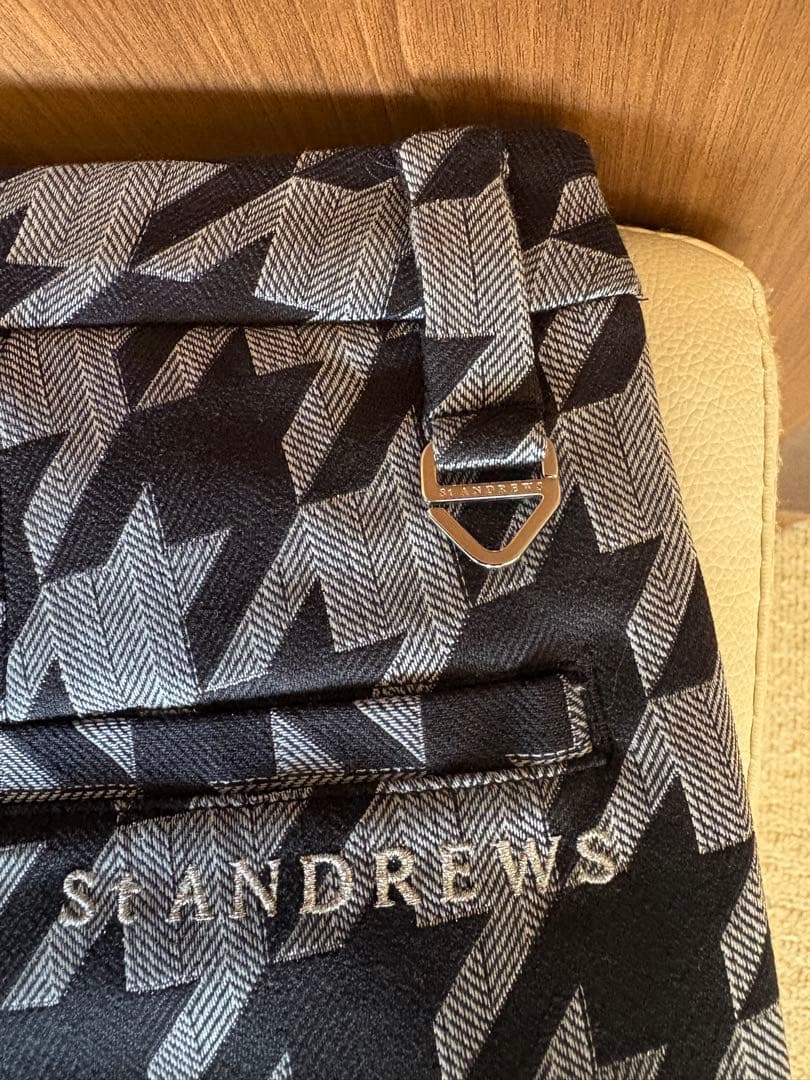 【新品・2万円値引き】SANDREWS ハウンドトゥース柄 高級パンツ
