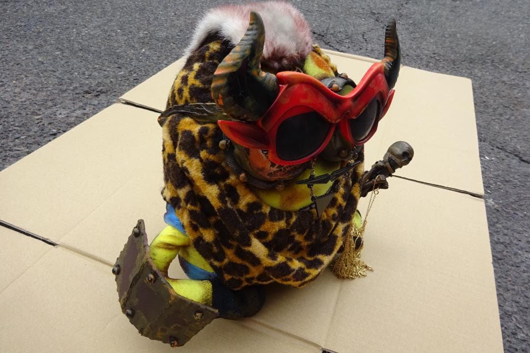 ミニオンぬいぐるみ 魔王 世紀末 悪人 ビンテージスタイル モヒカン BAD