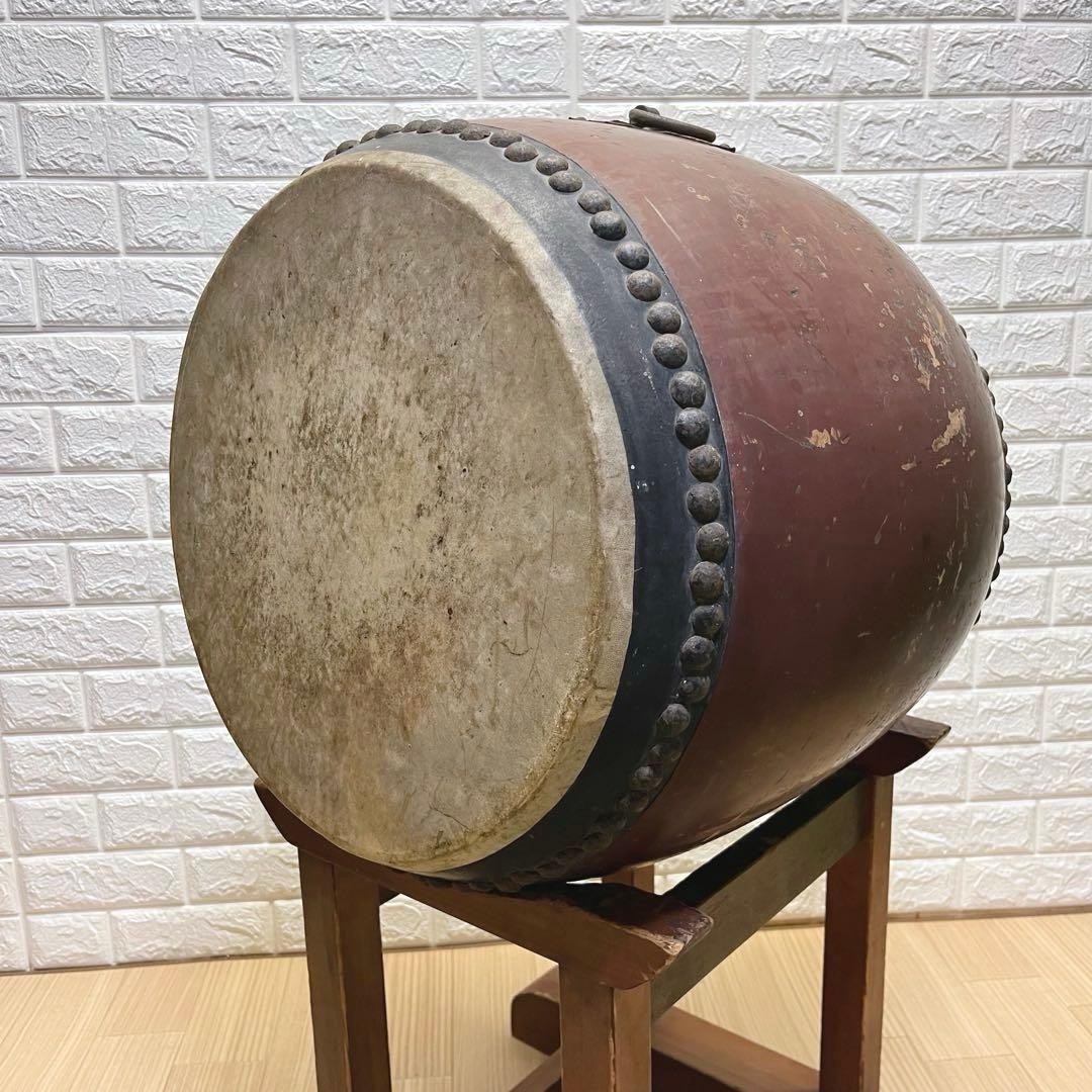 和太鼓 長胴太鼓 和楽器 お祭り 1尺3寸 くり抜き胴 アンティーク レトロ