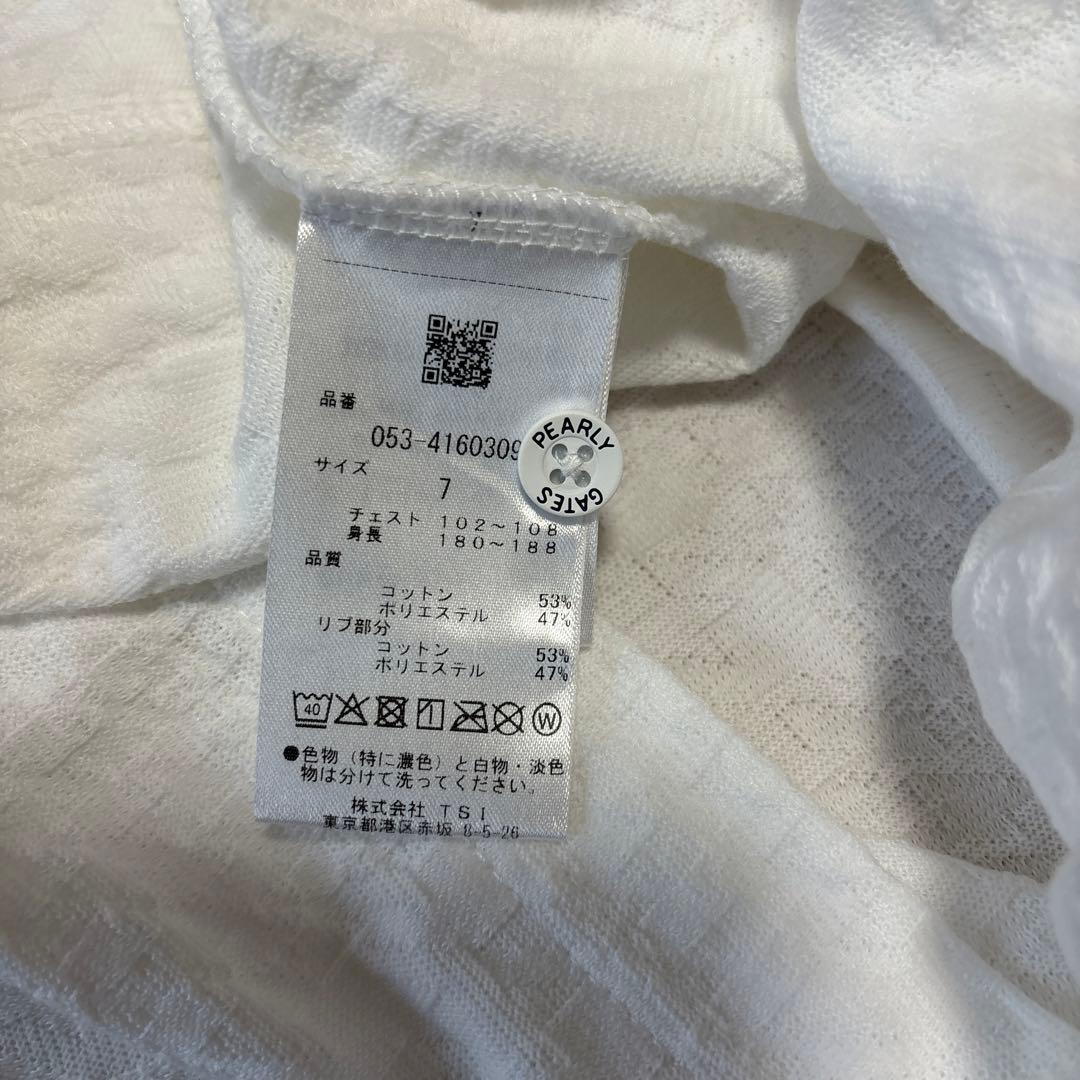 ⭐️PEARLY GATES ポロシャツ サイズ7 ホワイト
