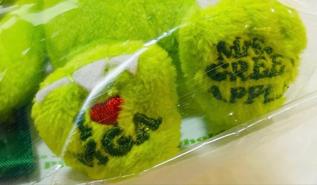 【期間限定値下】バベル銀テ付ミセスグリーンアップル　メメル　キーホルダー　8周年