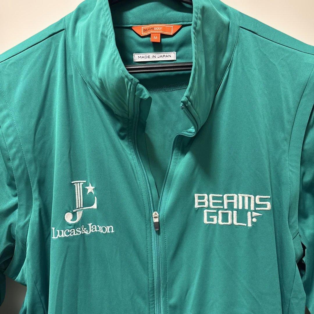 BEAMS GOLF グリーン フルジップジャケット M 2way