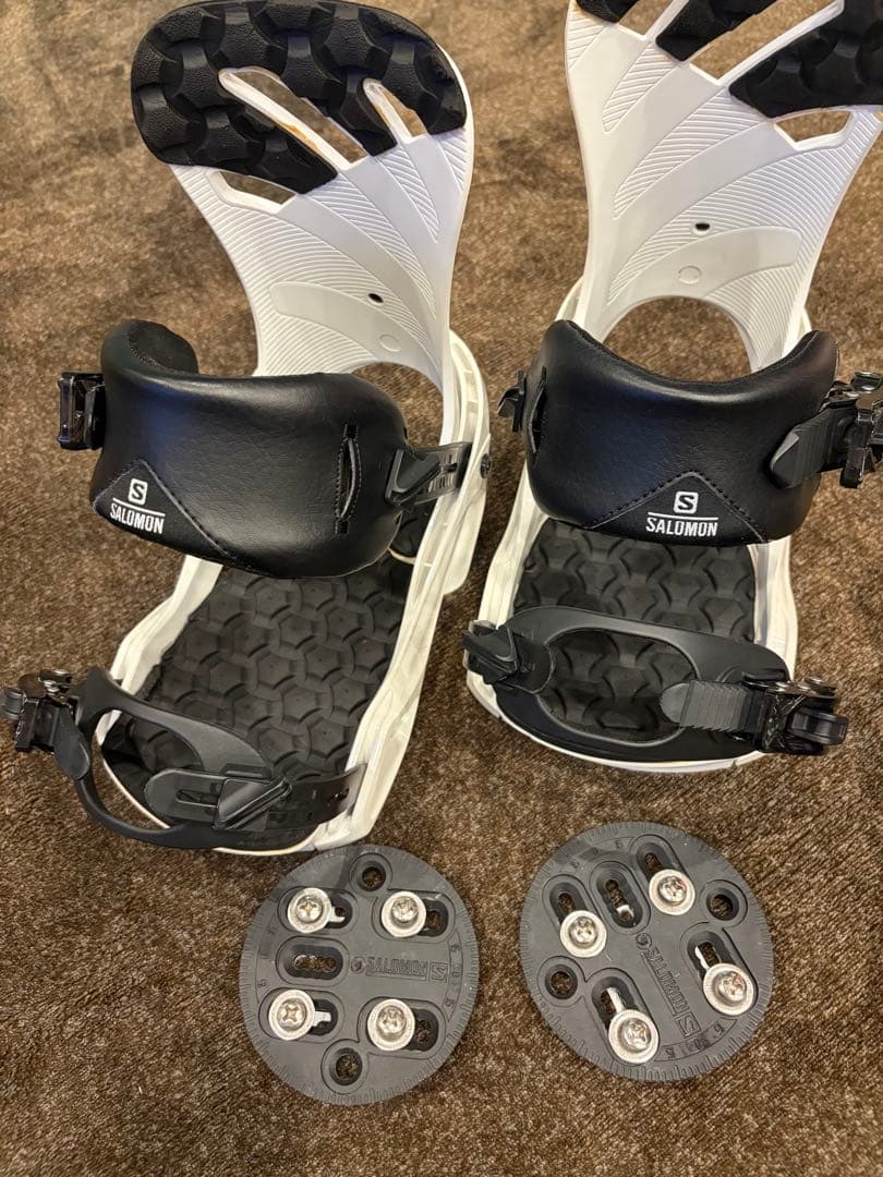 Salomon スノーボードビンディング ホワイト/ブラック　Sサイズ