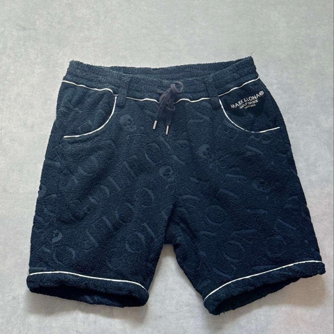 美品 ★ MARK&LONA セットアップ ポロシャツ ショーツ 黒 正規品