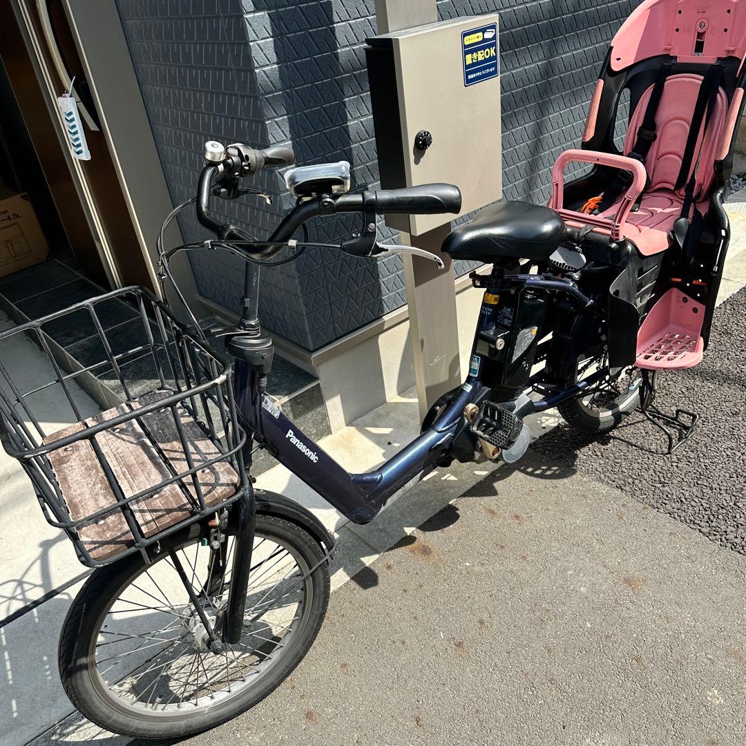 専用！引取限定 パナソニック 電動アシスト自転車 チャイルドシート付き