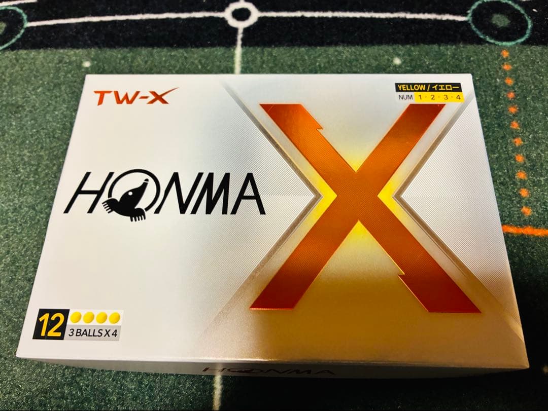 HONMA TW-X ゴルフボール 2ダース24球＋1スリーブ3球　イエロー