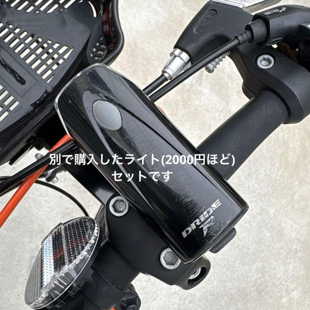 【大阪引き取り限定】asahi 22インチ 子供用自転車 前カゴ付き 黒