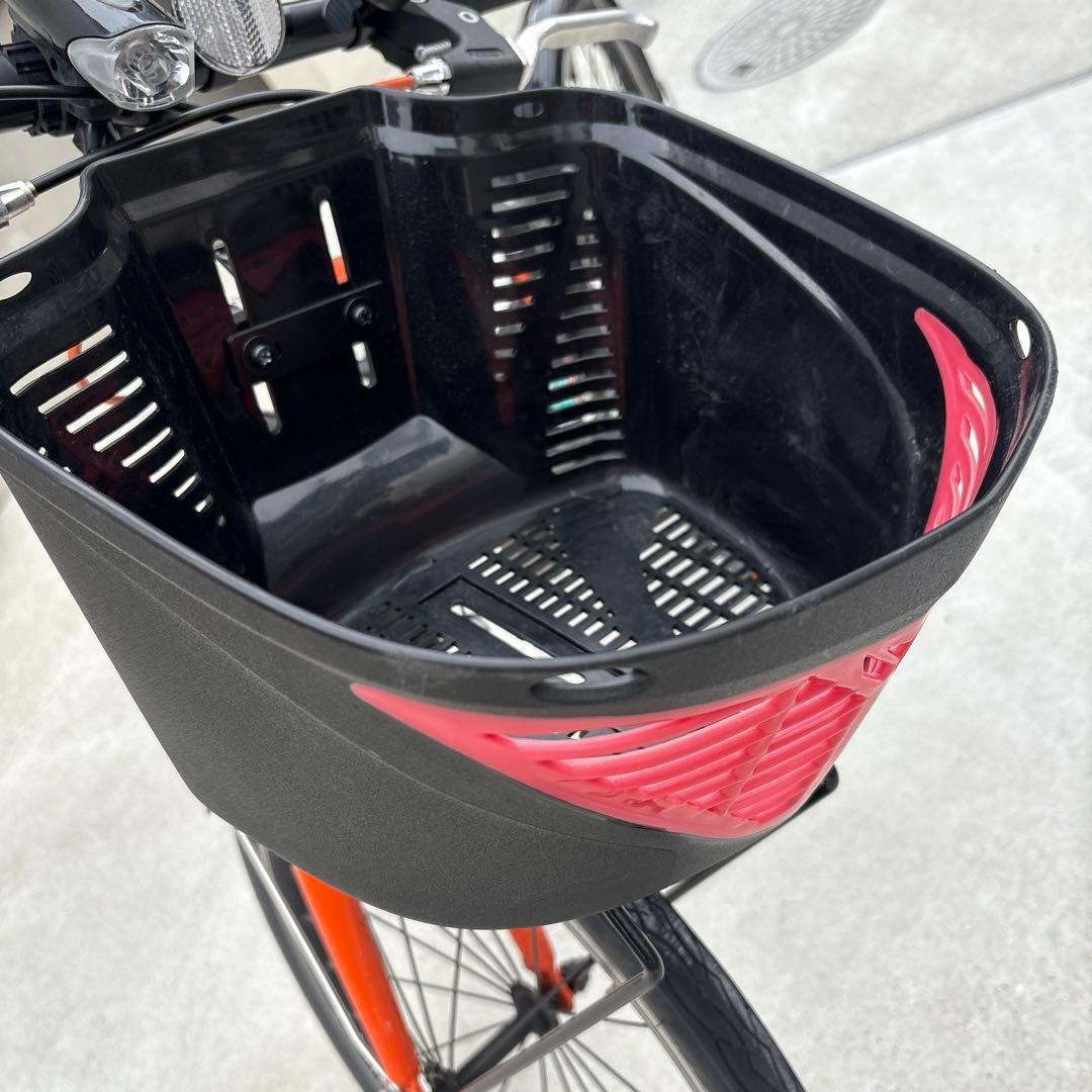【大阪引き取り限定】asahi 22インチ 子供用自転車 前カゴ付き 黒
