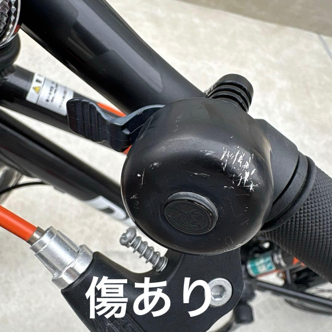 【大阪引き取り限定】asahi 22インチ 子供用自転車 前カゴ付き 黒