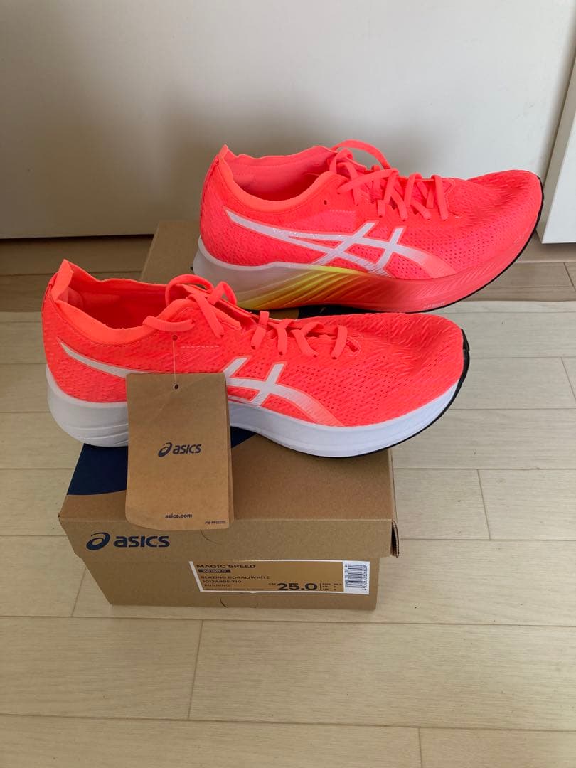 ASICS MAGIC SPEED4 25.0cm ピンク