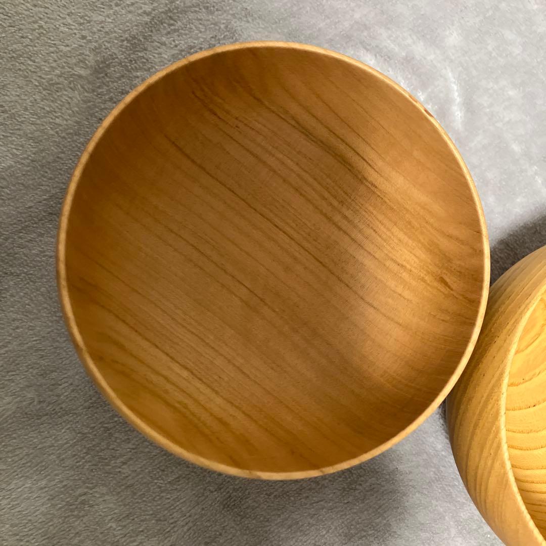 新品✨薗部産業 めいぼく椀 銘木椀 さくら　けやき 中 セット 木製食器