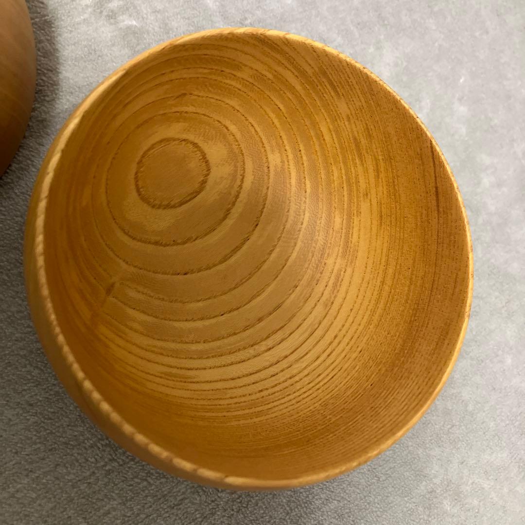 新品✨薗部産業 めいぼく椀 銘木椀 さくら　けやき 中 セット 木製食器
