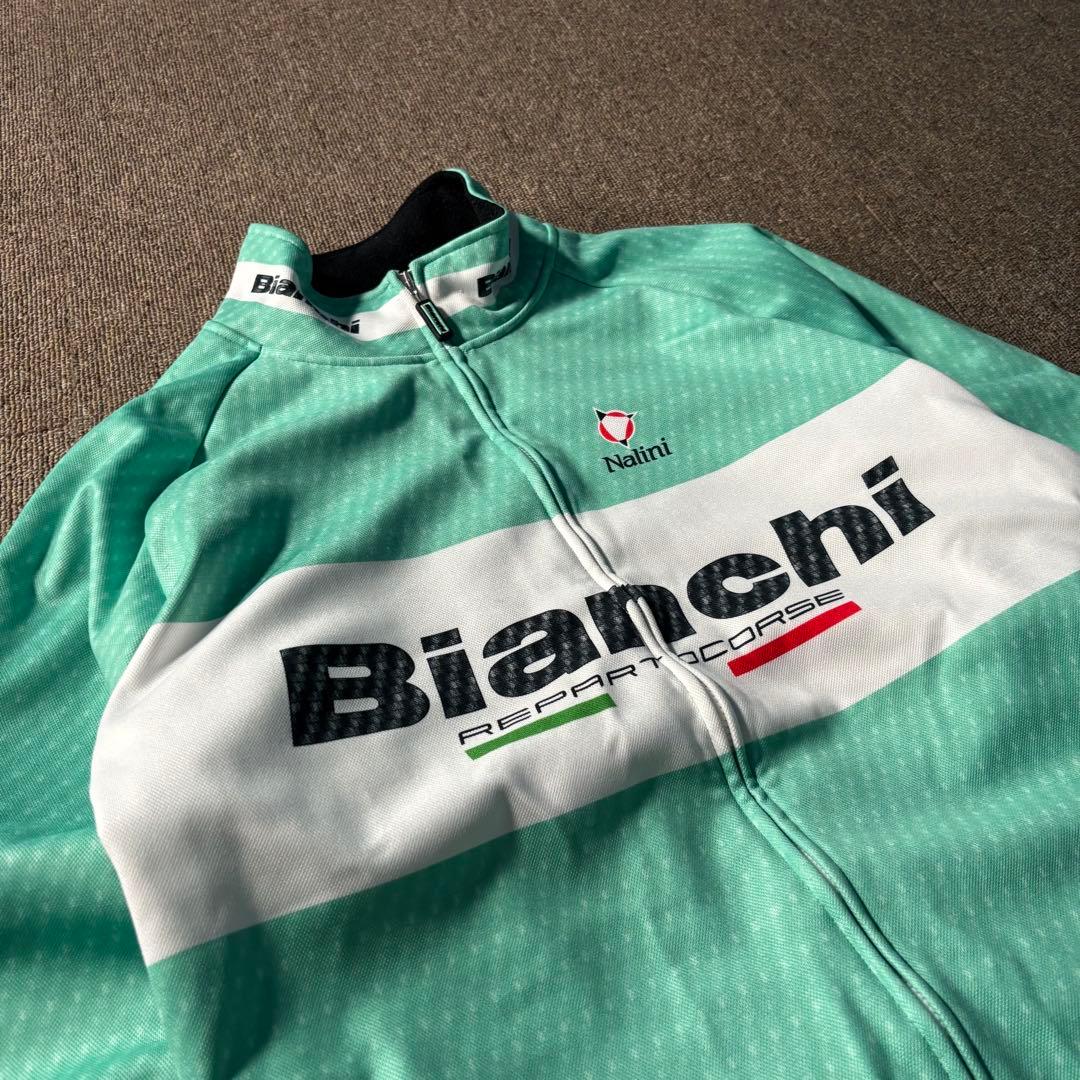 イタリア製 Bianchi ジャージ トラックジャケット サイクルウェア