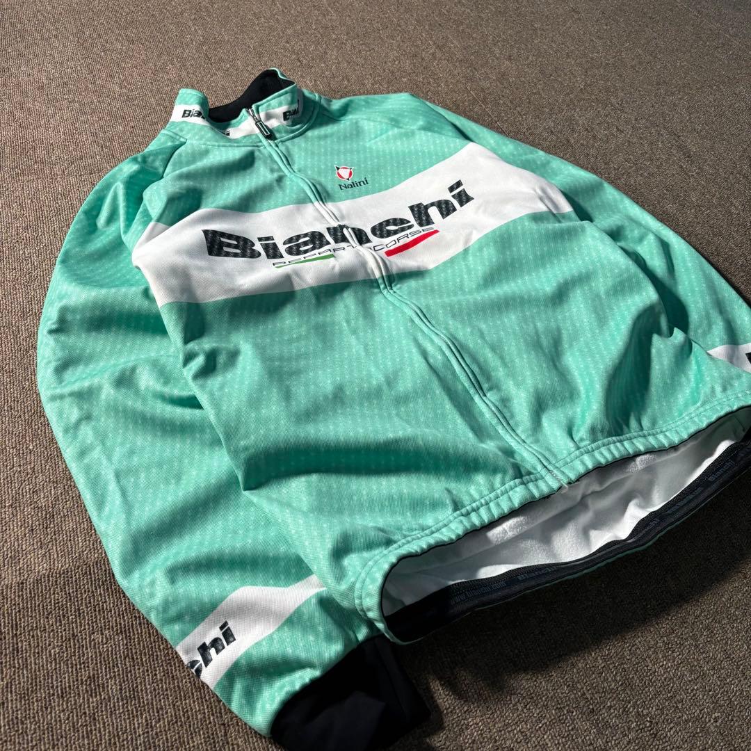 イタリア製 Bianchi ジャージ トラックジャケット サイクルウェア