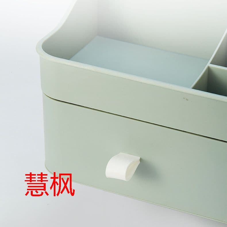 卓上収納ボックス　引き出し　プラスチック　コンパクト　多機能　口紅入れ　分格@