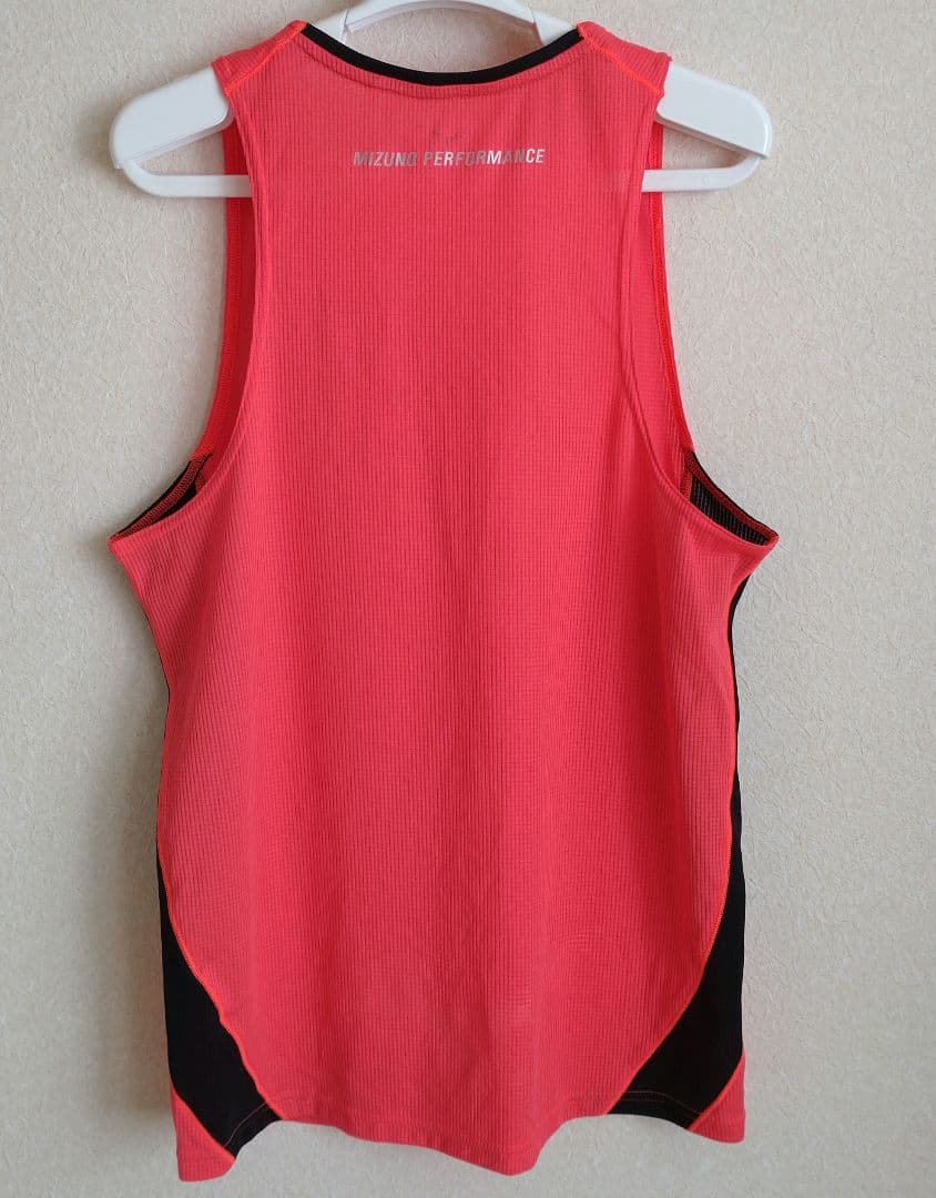【美品】MIZUNO ランニングシャツ メンズ ピンク Lサイズ