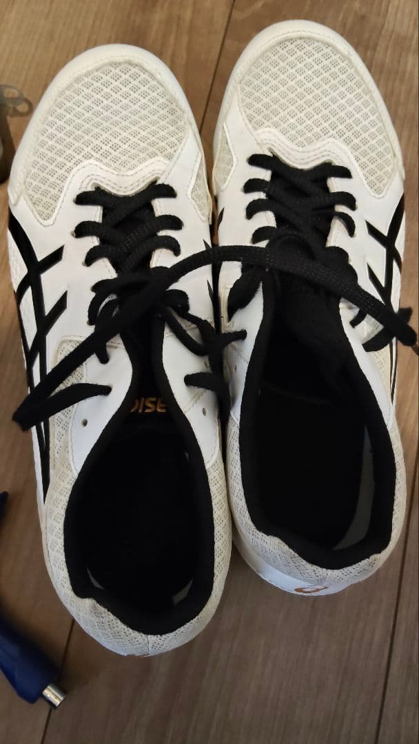 陸上スパイク　ASICS ホワイト　26.0 27.5