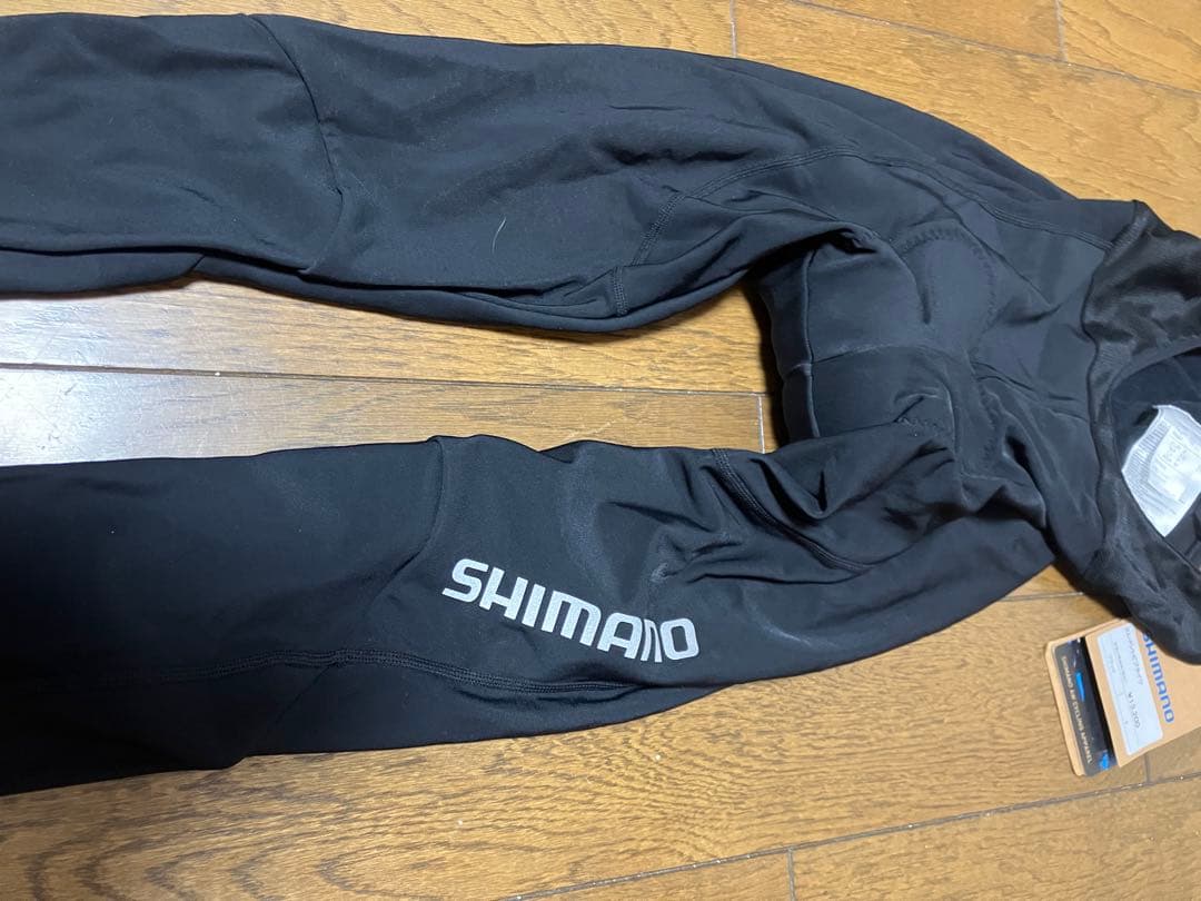 新品　SHIMANO ブラック ビブタイツ M